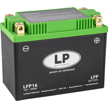 LP Litium Mc batteri YTX15L-BS mfl. 12v 60Wh