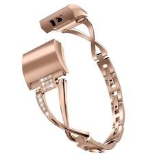 Crystal Armband Garmin Fitbit Charge 6 Rose Guld