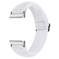 Fitbit Charge 3/4 Flettet Nylon Rem - Hvid