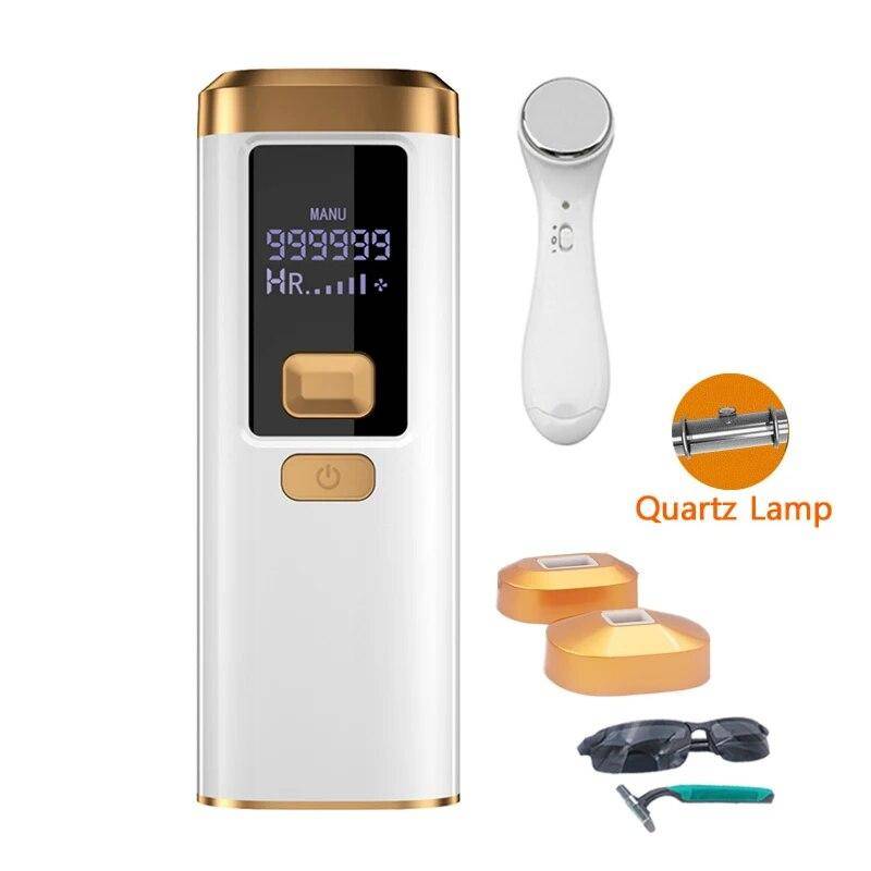 Flash Laser Epilator för Kvinnor IPL Hårborttagning LED Permanent Utbytbar Lampkåpa Bikinitrimmer för Män Fri Frakt