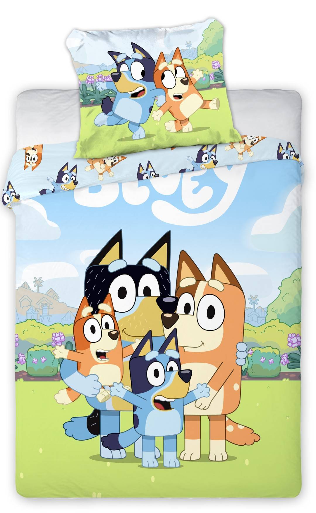Bluey Junior Påslakanset 100x135 cm - 100 procent bomull