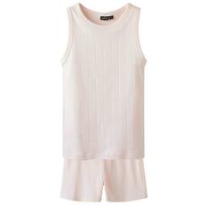 LMTD Nattøj - NlfNomina - Shorts/Undertrøje - Pink Marshmallow - LMTD - 13-14 år (158-164) - Nattøj 2-delt