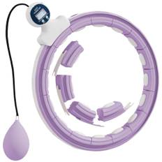 Smart Hula Hoop Vuxna med Weight Ball Counter 16 Knots (76-113cm) Justerbar Fitness Tyst Bantning Utrustning Infinity Hula Hoop