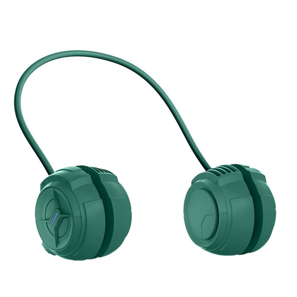 Bærbar nakkeventilator uden blade, 3 hastigheder, USB genopladelig