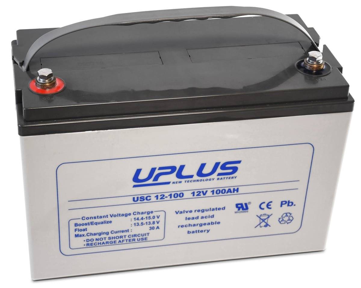 Batteri 12V 100ah  Ackumulator 12V  UPLUS 10-12 År Pro Version