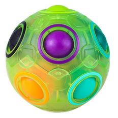 QiYi Magic Rainbow Ball Puzzle (12 Holes) Transparent Green