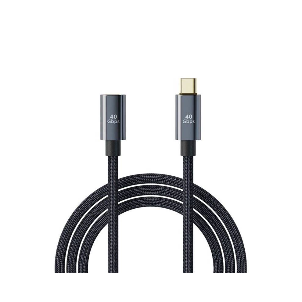 Type C 4.0 Extension Cable 100W 40Gbps 8K@60Hz Adapter Cable Video Transmission USB C Extension Cable