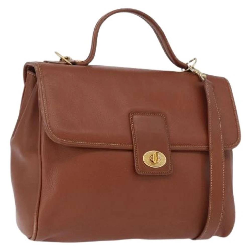 Gucci Vintage Pre-owned Vintage Læder Håndtaske - Vintage - Dame - Brun - ONE SIZE - Læder