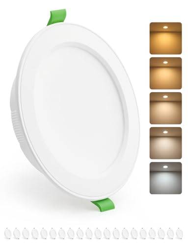 HOMEOW LED downlight infällt tak 10 W, öppning 115 mm – 130 mm