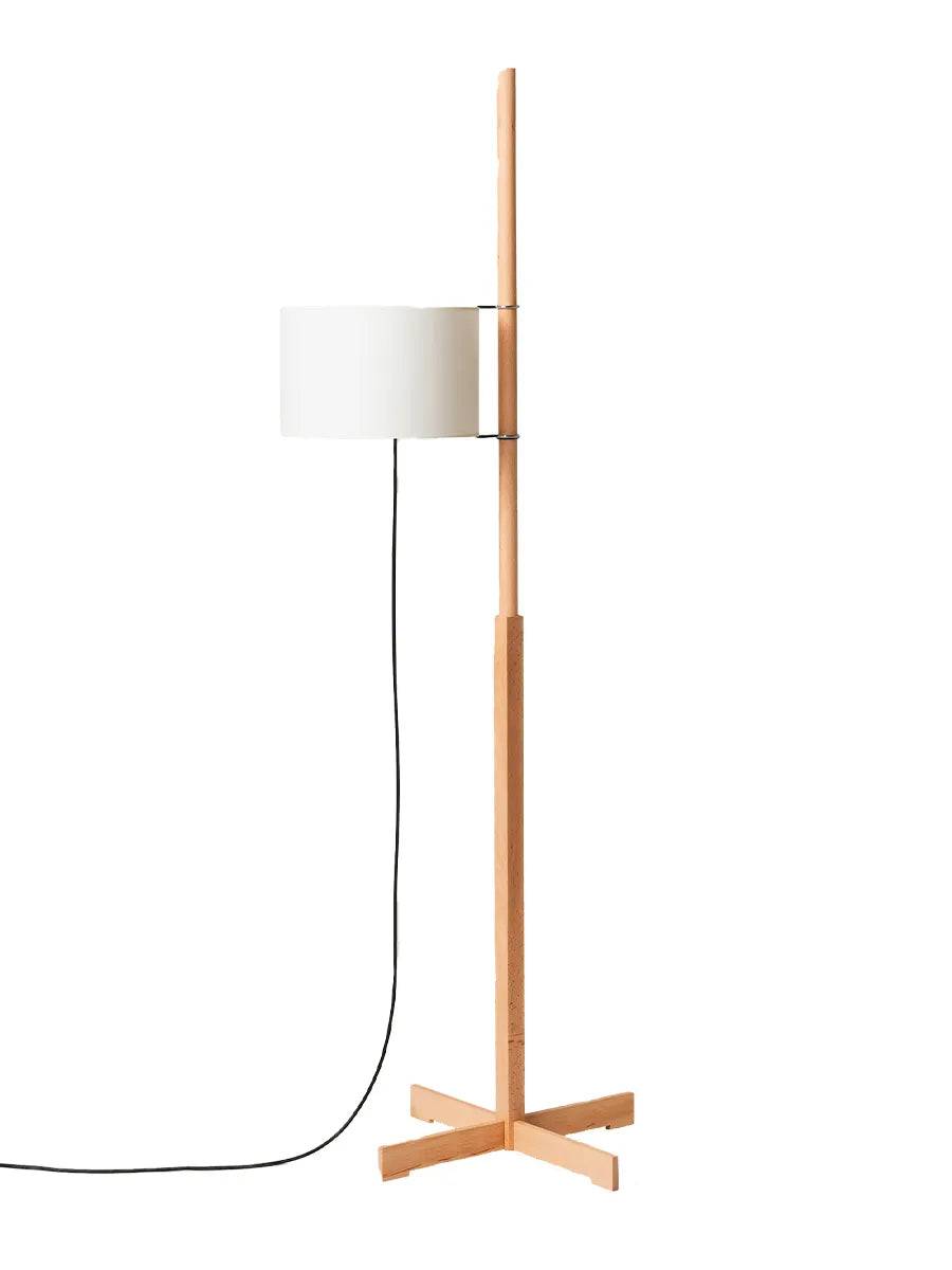 TMM Gulvlampe, bøg fra Santa and Cole Hvid - Jacobsen Plus