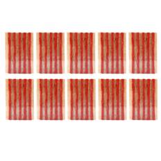 50pcs 100x6mm Tire Repair Plug Tubeless Tyre Rubber Sealing Strip Puncture Repairing Tool for Car brun