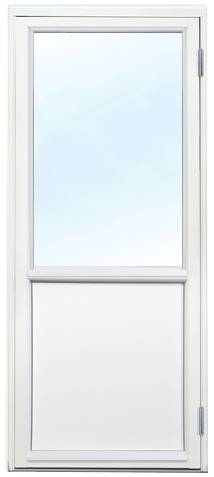Fönsterdörr - altandörr 8x21 Vänsterhängd Frostat glas Ingen spaltventil