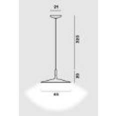 Foscarini Aplomb Pendel Large LED MyLight Ø: 45 cm - Grå