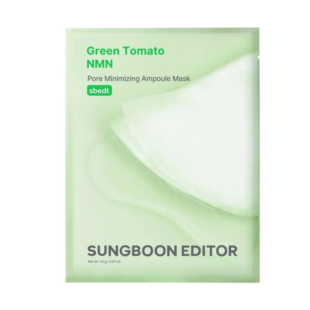 SUNGBOON EDITOR - Green Tomato NMN Pore Minimizing Ampoule Mask - 1 stk