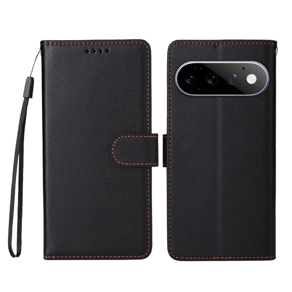 Google Pixel 11 Pro/11 Plånboksfodral RFID-blockerande 3 Kortfack PU-läder - Svart