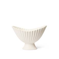 Ferm Living - Fountain Bowl - 28 - Off-White - Serveringsskålar - Sten