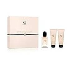 Giorgio Armani Si Set, 50 ml Eau de Parfum 75 ml kroppslotion 75 ml duschgel