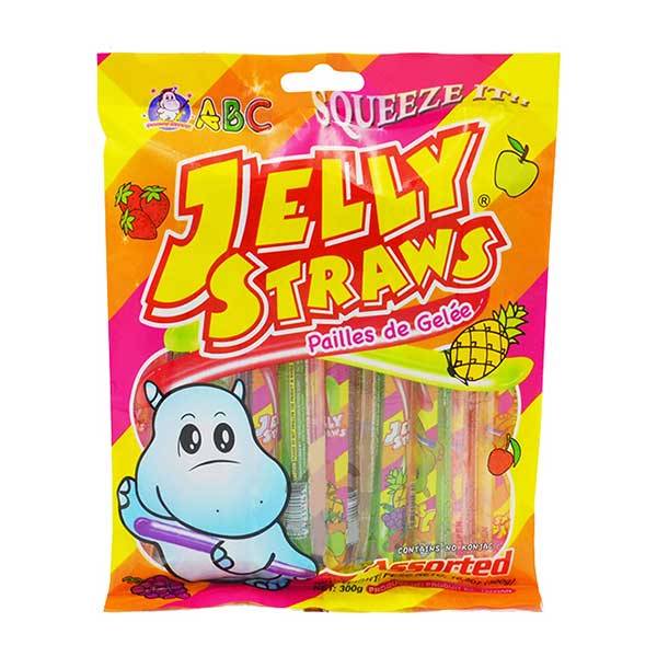 ABC Jelly Straws Assorted Flavor Funny Hippo – 300g