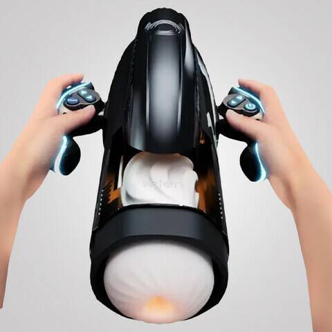 Leten 10 Vibrating  Sucking Heating Voice Handheld Masturbator Blowjob Machine