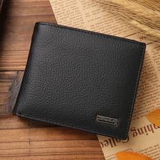 TEMU Authentic Leather Wallets For Men, High-quality Real Cowhide, Compact For Men.