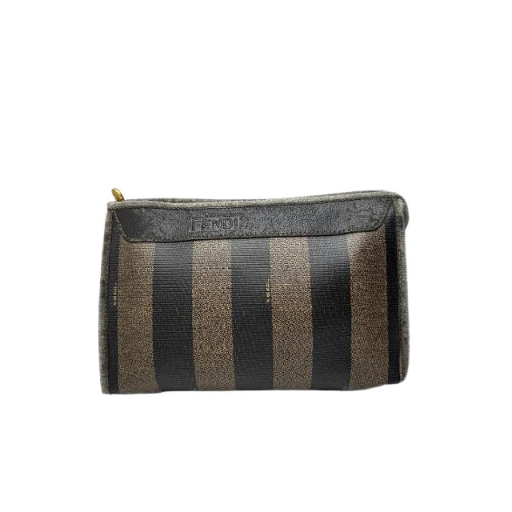 Fendi Vintage Pre-owned Vintage Clutch - Vintage - Dame - Brun - ONE SIZE - Læder