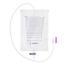 Urinpåse tömbar Qufora - 2,0L 90cm T-ventil - 25 st