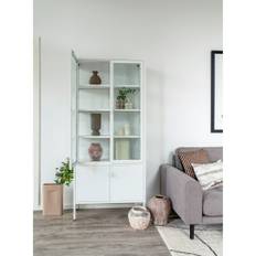 Brisbane vitrine – 4 låger – hvid
