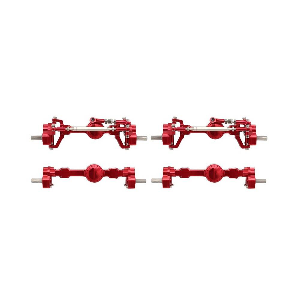2X MN99S CNC Full Metal Front and Rear Portal Axle for MN D90 D91 D99 D99S MN99S MN98 MN90 1/12 RC Car Upgrades Parts,1