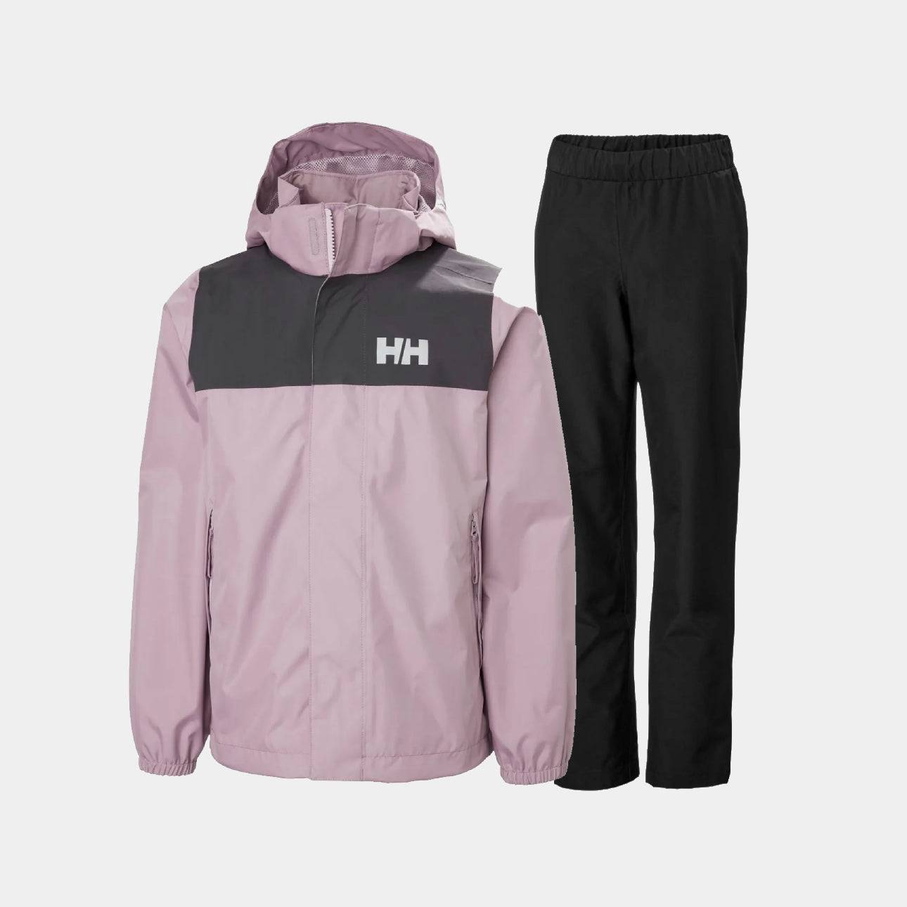 Helly Hansen Juniors’ Vancouver & Juell Regnsæt Børn - Purple Clay - 152 cm / 12 år