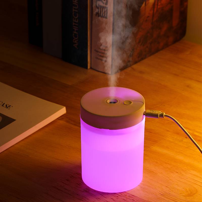 Portable Mini Ultrasonic Humidifier Colorful Cool Mist Air Device with Aromatherapy Function for Home or Car Use via USB