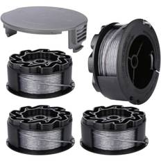 Spoletråd til BOSCH UniversalGrassCut Trimmer 18 18-26 18-260 F016800570 med dæksel (4 stk.)
