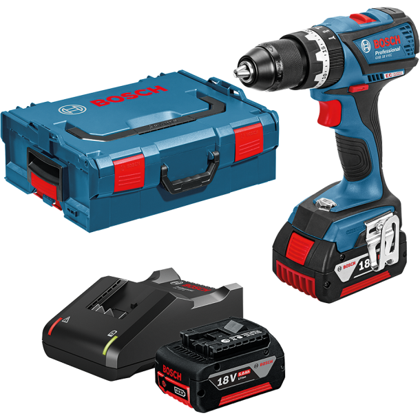 BOSCH SLAGBOREMASKINE GSB 18V-EC 2X5AH GAL1840