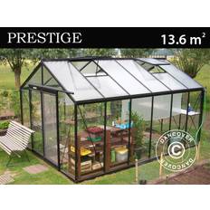 ACD Drivhus glas, FLORA 13,6m², 3,06x4,45x2,59m, Sort