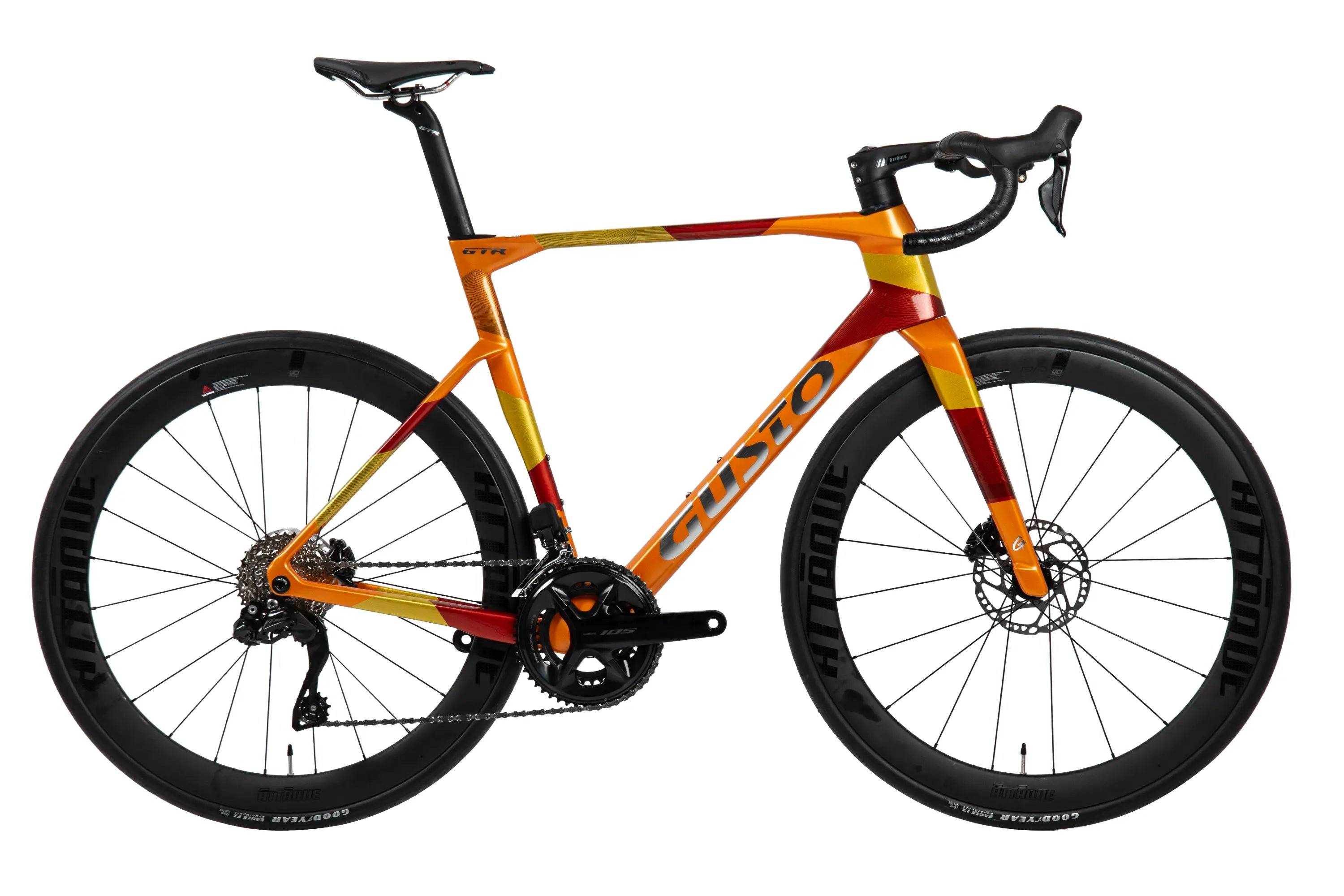 GUSTO GTR Sport TE 2024 - Shimano 105 Di2 2x12sp - ATTAQUE 50 - 153 / m / flux orange (m)