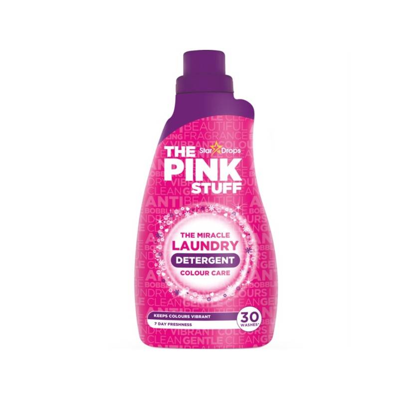 Tvättmedel The Pink Stuff Miracle Color Care Liquid, kulörtvätt, 960 ml