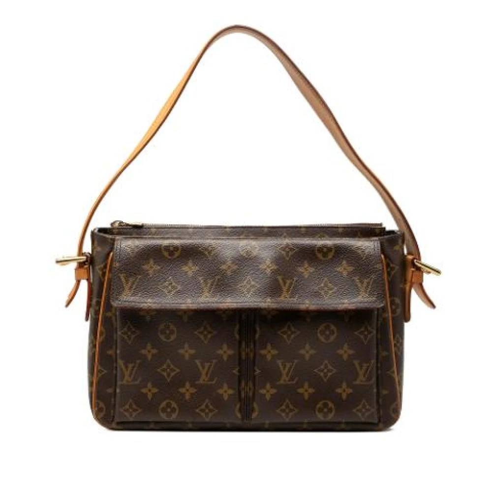 Louis Vuitton Vintage Pre-owned Viva Cite Skuldertaske - Vintage - Dame - Brun - ONE SIZE - Uld