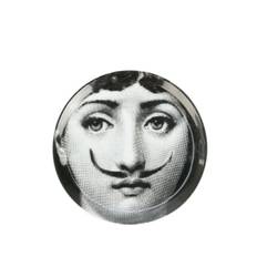 Fornasetti - underlägg med ansiktstryck - unisex - porslin - one size - Vit