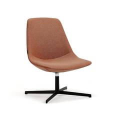 Fåtölj LANGLEY, svart/koppar