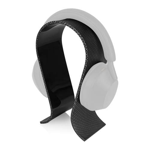 Geekria Akryl Omega-hållare för hörlurar On-Ear, Over-Ear, stativ för gamingheadset, upphängning för skrivbord, kompatibel med Sony WH-1000XM6, WH-1000XM5, Beats Solo 4, Studio Pro (Svart)