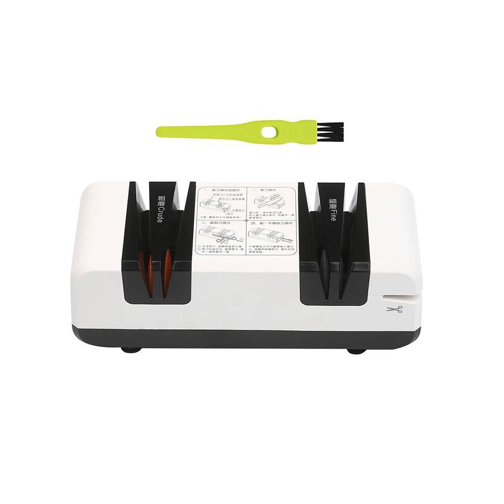 Electric Knife Sharpener Automatic Cut Sharpeners Crude and Fine Grooves Knives Scissors Kitchen Cutter Grinder EU Plug