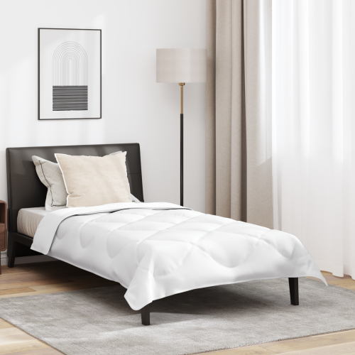Året runt duvet med kudde 2 pcs Vit Mikrofiber