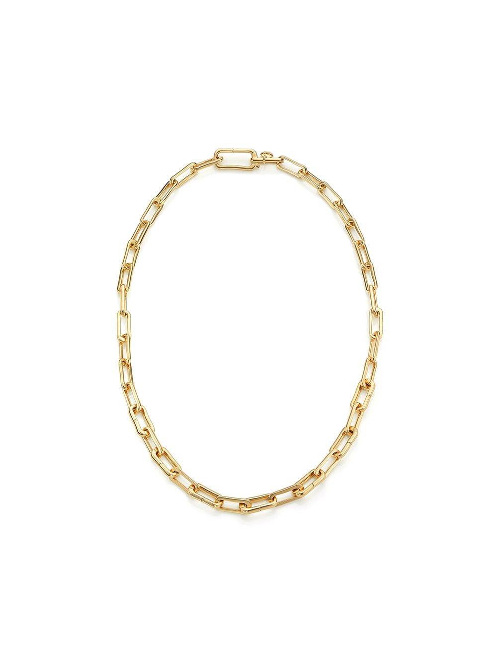 Monica Vinader - Alta Capture halsband med berlock - dam - 18K vermeil-guld - one size - Guldfärgad