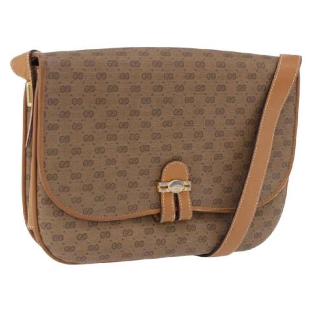 Gucci Vintage Pre-owned Vintage Lille GG Canvas Skuldertaske - Vintage - Dame - Brun - ONE SIZE - Uld