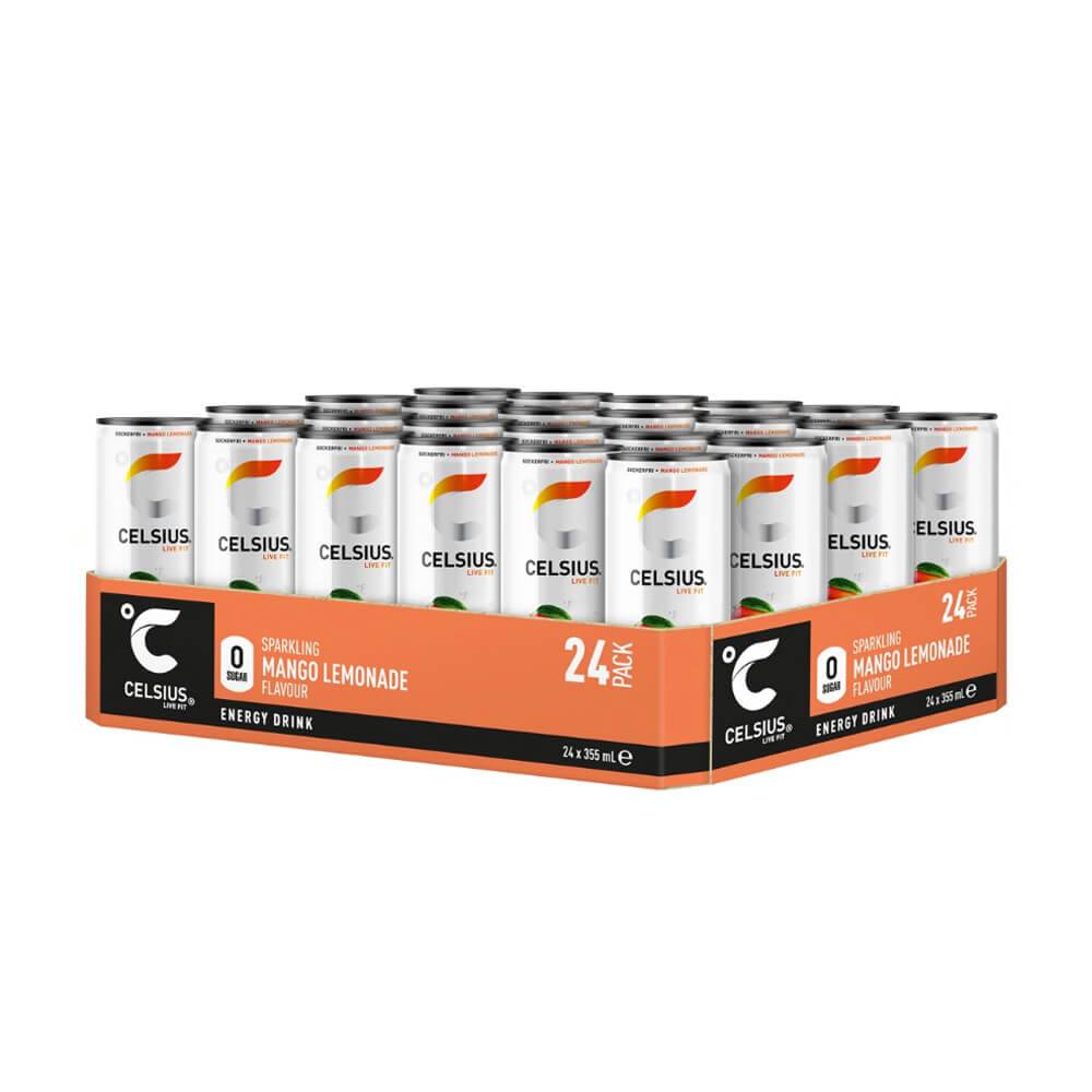 24 x Celsius, 355 ml (Mango Lemonade).