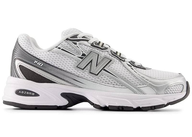 New Balance 740 White Metallic Silver Black - 44.5 / Standard