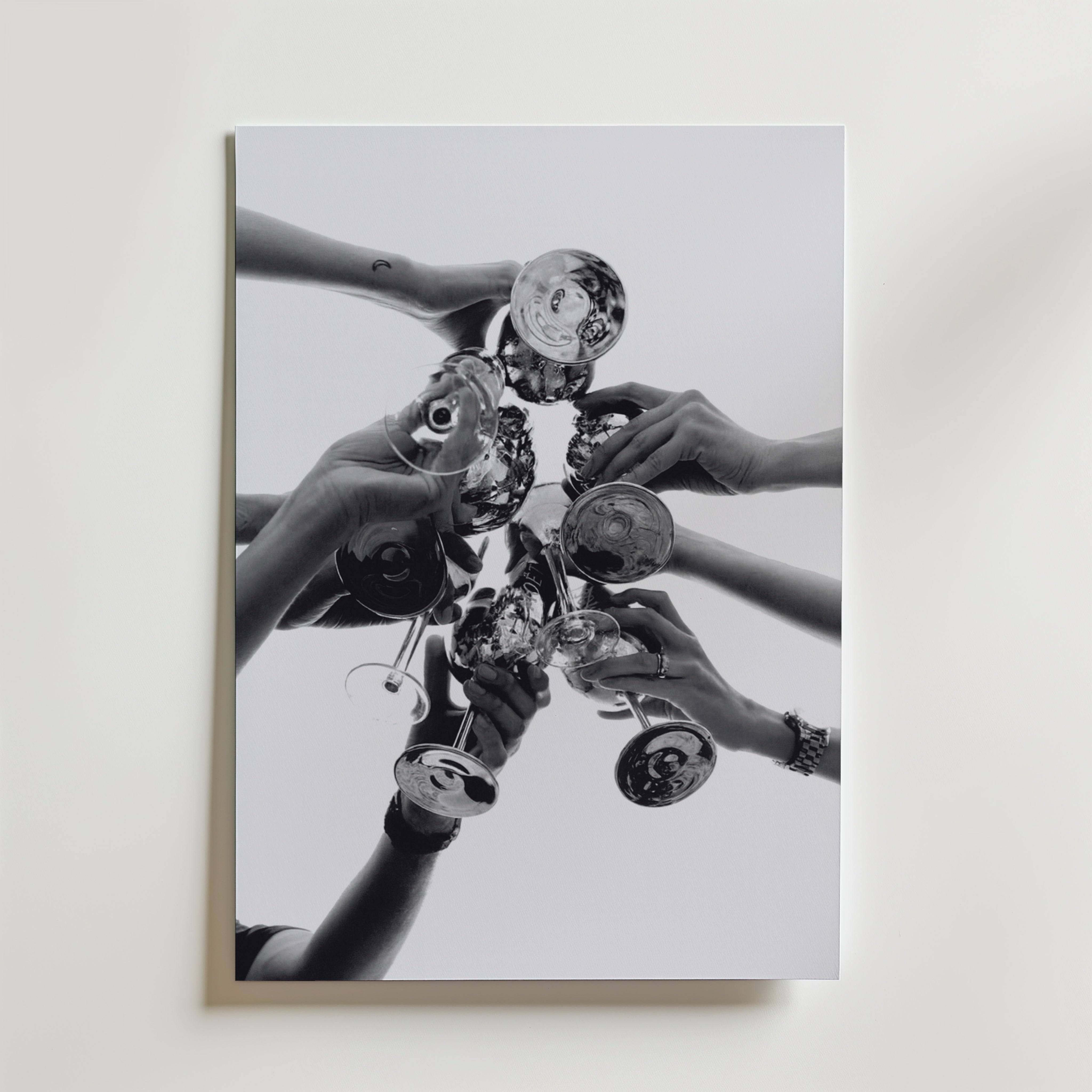 Toast From Below Poster - Fine Art Poster 40x50 cm Utan passepartout