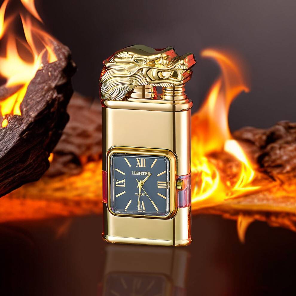 Vindtæt Jet Flame Torch Lighter med Dragehoveddesign
