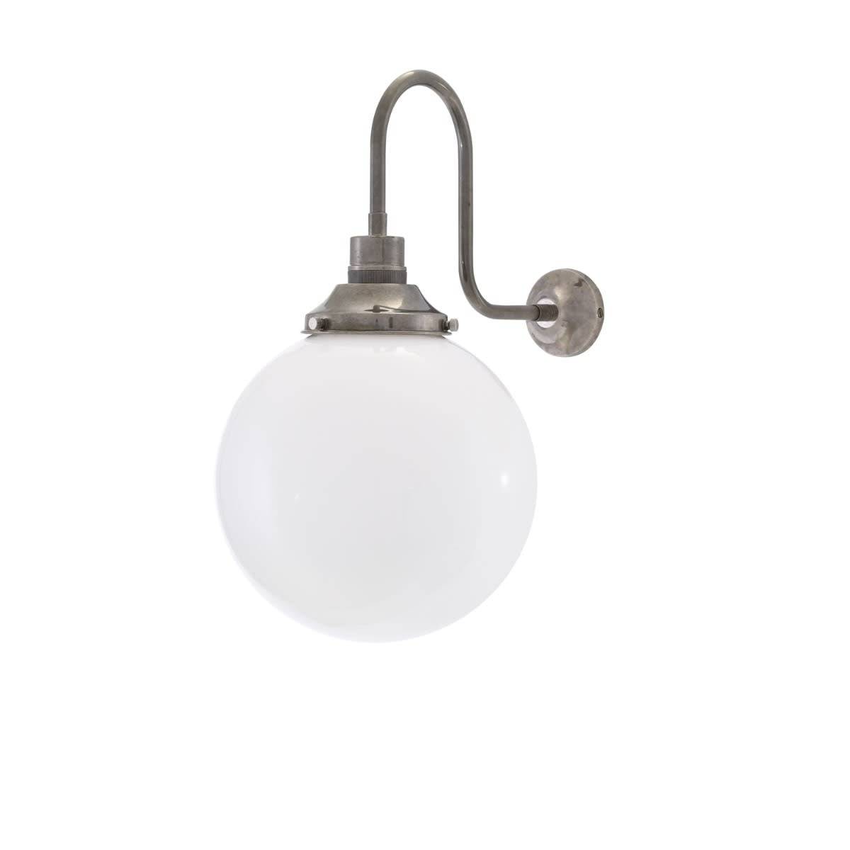 Yerevan Swan Neck væglampe Mullan - Ø 20 cm +  antik sølv