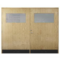 Garageport 10 °C - Med klarglas 25x21