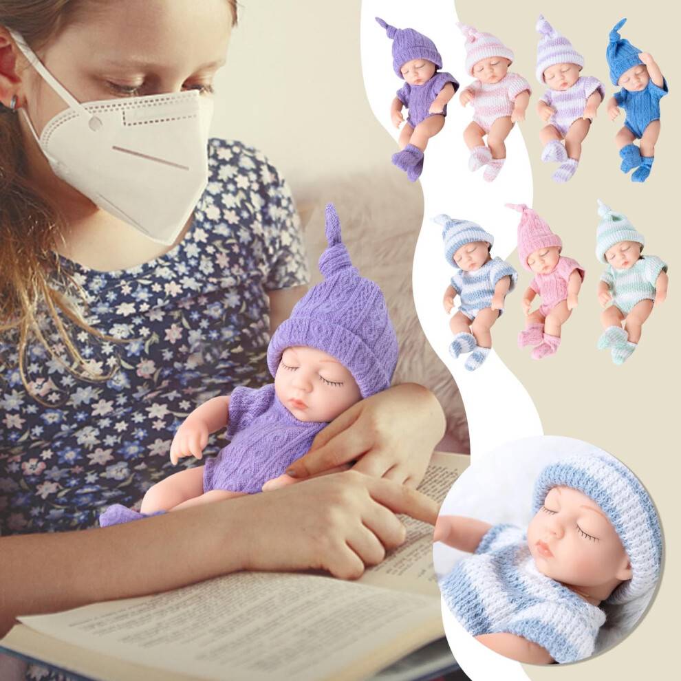Reborn Baby Doll Blød Gummi Simuleringslegetøj 18cm